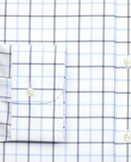 Big & Tall Stretch Dress Shirt, Non-Iron Poplin Ainsley Collar Double-Grid Check, image 3