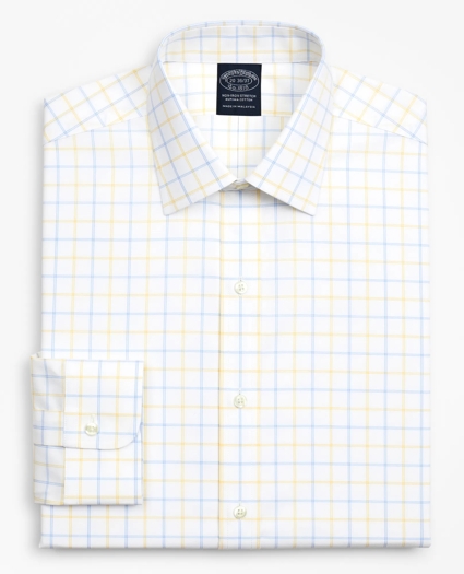 Big & Tall Stretch Dress Shirt, Non-Iron Poplin Ainsley Collar Double-Grid Check, image 4