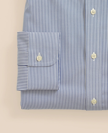 Big & Tall Stretch Supima® Cotton Non-Iron Pinpoint Oxford Button-Down Collar, Candy Stripe Dress Shirt, image 6