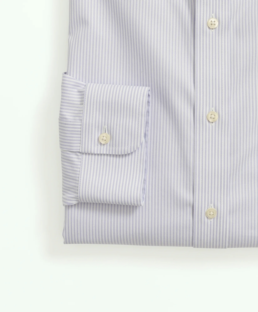 Big & Tall Stretch Supima® Cotton Non-Iron Pinpoint Oxford Button-Down Collar, Candy Stripe Dress Shirt, image 4