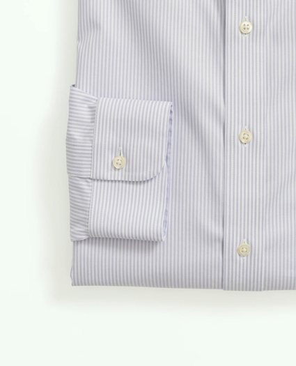 Big & Tall Stretch Supima® Cotton Non-Iron Pinpoint Oxford Button-Down Collar, Candy Stripe Dress Shirt, image 4