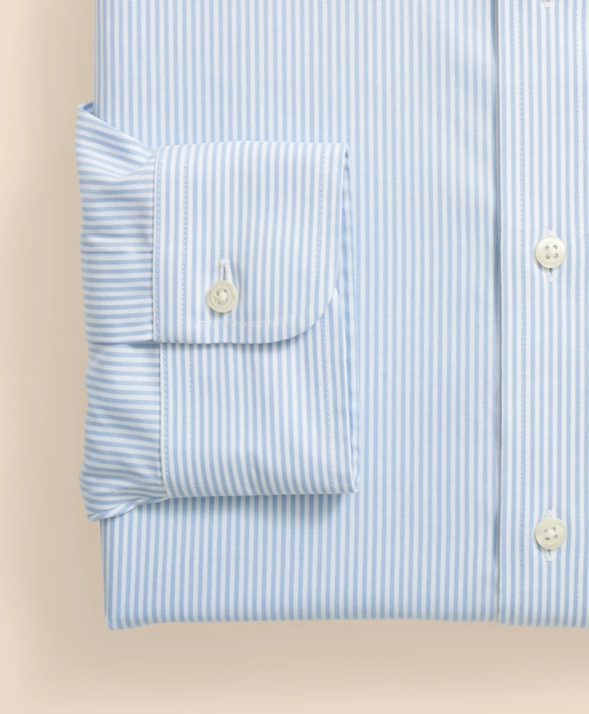 Big & Tall Stretch Supima® Cotton Non-Iron Pinpoint Oxford Button-Down Collar, Candy Stripe Dress Shirt, image 5