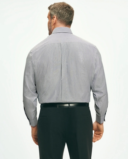 Big & Tall Stretch Supima® Cotton Non-Iron Pinpoint Oxford Button-Down Collar, Candy Stripe Dress Shirt, image 5