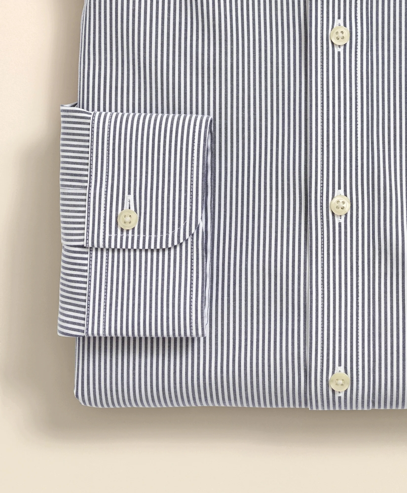 Big & Tall Stretch Supima® Cotton Non-Iron Pinpoint Oxford Button-Down Collar, Candy Stripe Dress Shirt, image 6