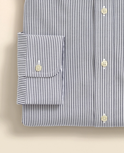 Big & Tall Stretch Supima® Cotton Non-Iron Pinpoint Oxford Button-Down Collar, Candy Stripe Dress Shirt, image 6