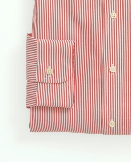 Big & Tall Stretch Supima® Cotton Non-Iron Pinpoint Oxford Button-Down Collar, Candy Stripe Dress Shirt, image 4
