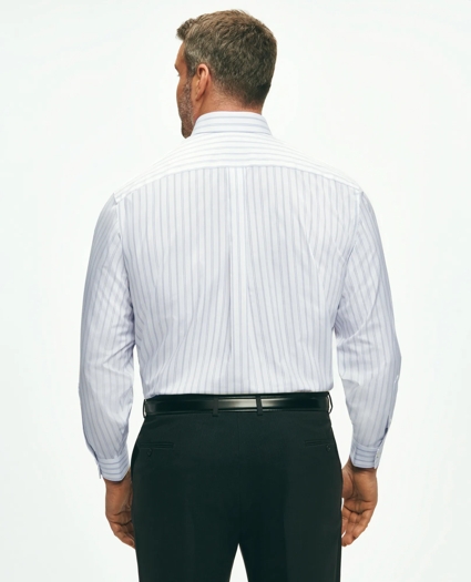 Stretch Big & Tall Supima® Cotton Non-Iron Poplin Ainsley Collar, Striped Dress Shirt, image 2