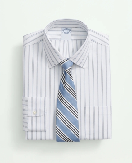 Stretch Big & Tall Supima® Cotton Non-Iron Poplin Ainsley Collar, Striped Dress Shirt, image 3