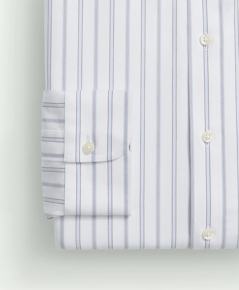 Stretch Big & Tall Supima® Cotton Non-Iron Poplin Ainsley Collar, Striped Dress Shirt, image 6