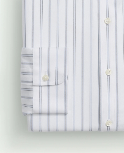 Stretch Big & Tall Supima® Cotton Non-Iron Poplin Ainsley Collar, Striped Dress Shirt, image 6