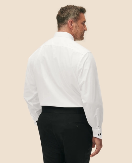 Big & Tall Non-Iron Supima® Cotton Poplin Londoner Collar, Tuxedo Shirt, image 2