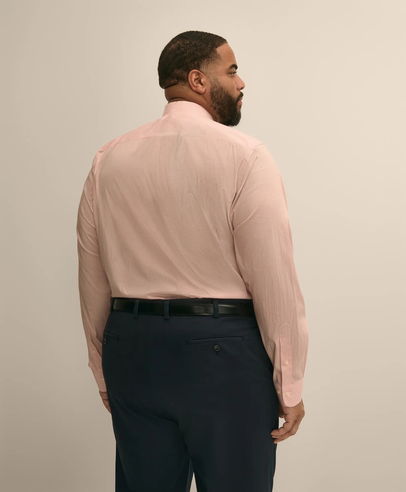 Brooks Brothers Explorer Collection Big & Tall Non-Iron Broadcloth Ainsley Collar, Gingham Dress Shirt, image 3
