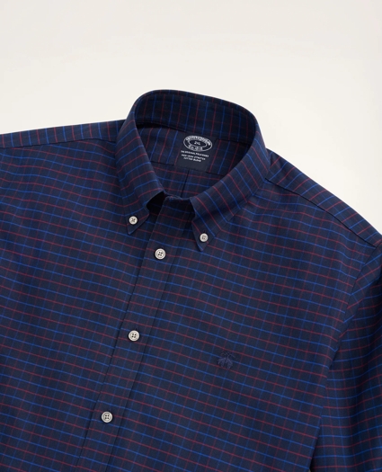 Big & Tall Stretch Non-Iron Windowpane Oxford Sport Shirt, image 2