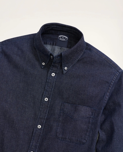 Big & Tall Japanese Stretch Denim Shirt, image 2