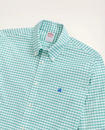 Stretch Big & Tall Sport Shirt, Non-Iron Gingham Oxford, image 2