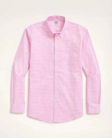 Stretch Big & Tall Sport Shirt, Non-Iron Gingham Oxford, image 1