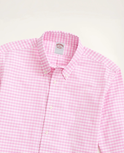 Stretch Big & Tall Sport Shirt, Non-Iron Gingham Oxford, image 2