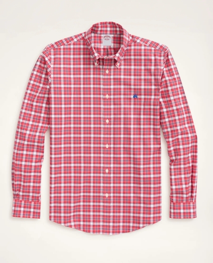Stretch Big & Tall Sport Shirt, Non-Iron Check, image 1