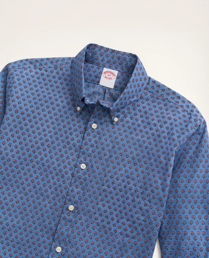 Big & Tall Original Broadcloth Sport Shirt, Foulard Print, image 2