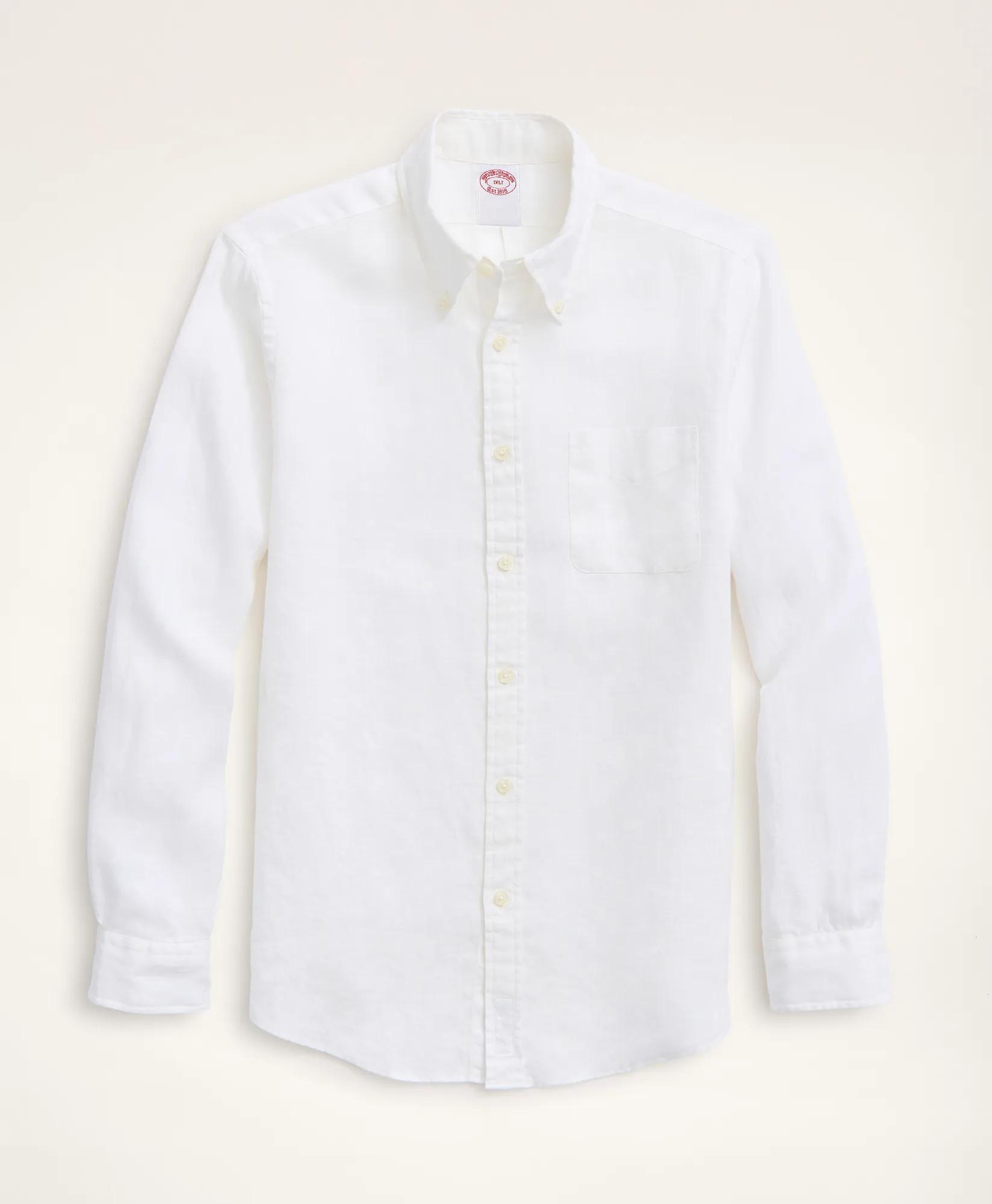 Big & Tall Sport Shirt, Irish Linen, image 1