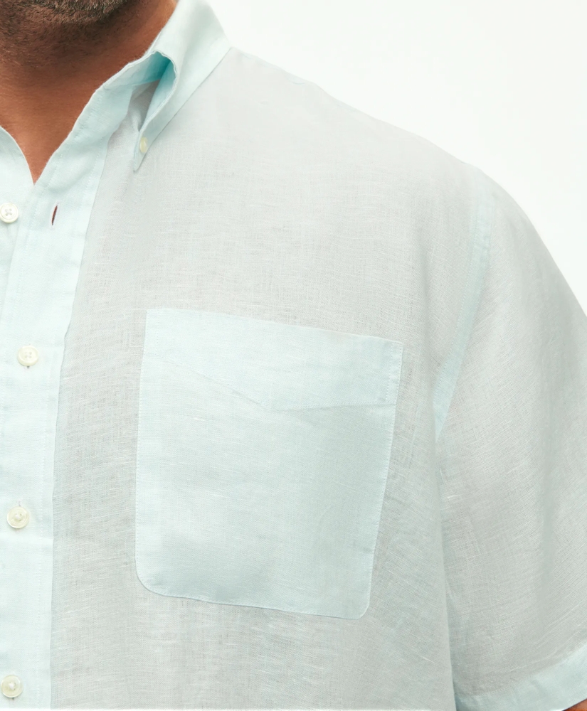 Big & Tall Sport Shirt,  Short-Sleeve Irish Linen