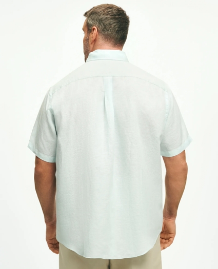 Big & Tall Sport Shirt,  Short-Sleeve Irish Linen, image 3