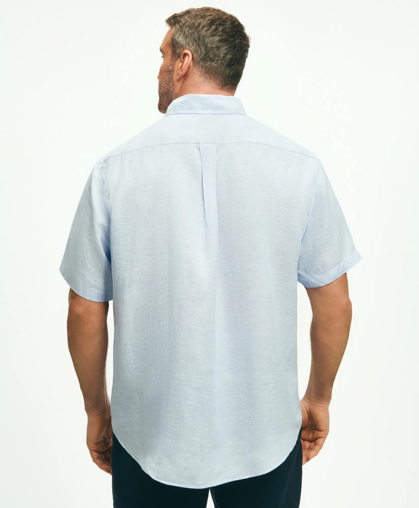 Big & Tall Sport Shirt,  Short-Sleeve Irish Linen, image 3
