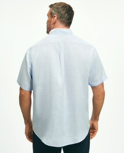 Big & Tall Sport Shirt,  Short-Sleeve Irish Linen, image 3