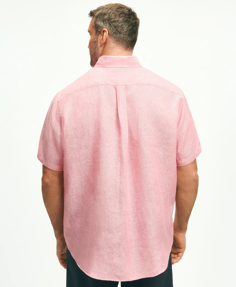 Big & Tall Sport Shirt,  Short-Sleeve Irish Linen, image 3