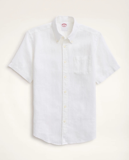 Big & Tall Sport Shirt,  Short-Sleeve Irish Linen, image 1