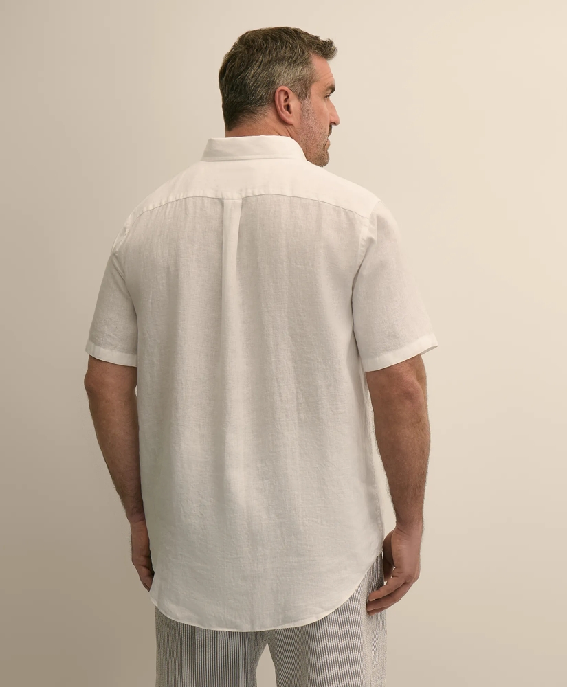 Big & Tall Sport Shirt,  Short-Sleeve Irish Linen, image 3