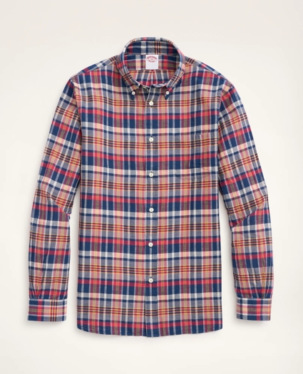 Big & Tall Sport Shirt, Madras, image 1