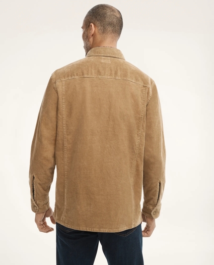 Big & Tall Medium Wale Corduroy Shirt Jacket, image 2
