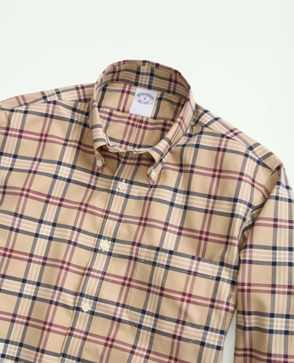 Big & Tall Stretch Supima® Cotton Non-Iron Twill Polo Button-Down Collar Tartan Shirt, image 2