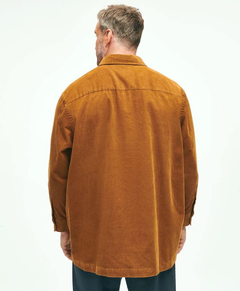 Big & Tall Stretch Cotton Corduroy Shirt Jacket, image 3