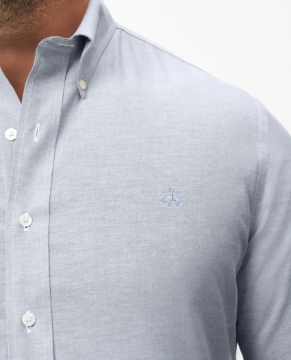 Big & Tall Stretch Cotton Non-Iron Oxford Polo Button Down Collar, Shirt, image 2