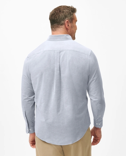 Big & Tall Stretch Cotton Non-Iron Oxford Polo Button Down Collar, Shirt, image 3