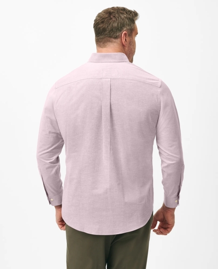 Big & Tall Stretch Cotton Non-Iron Oxford Polo Button Down Collar, Shirt, image 3