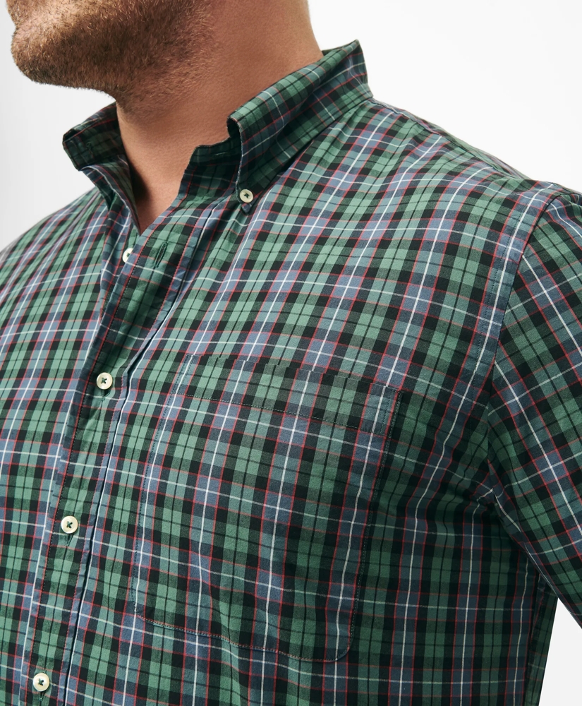 Big & Tall Friday Shirt, Poplin Checked, image 2