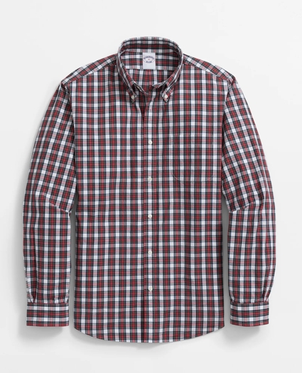Big & Tall Friday Shirt, Poplin Tartan, image 1