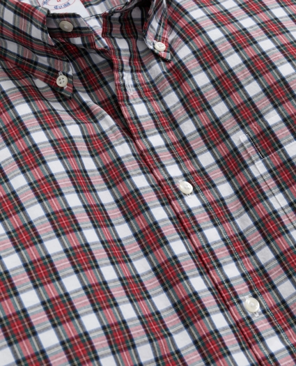 Big & Tall Friday Shirt, Poplin Tartan, image 2