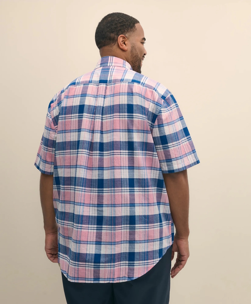 Big & Tall Cotton Madras Sport Shirt, image 5