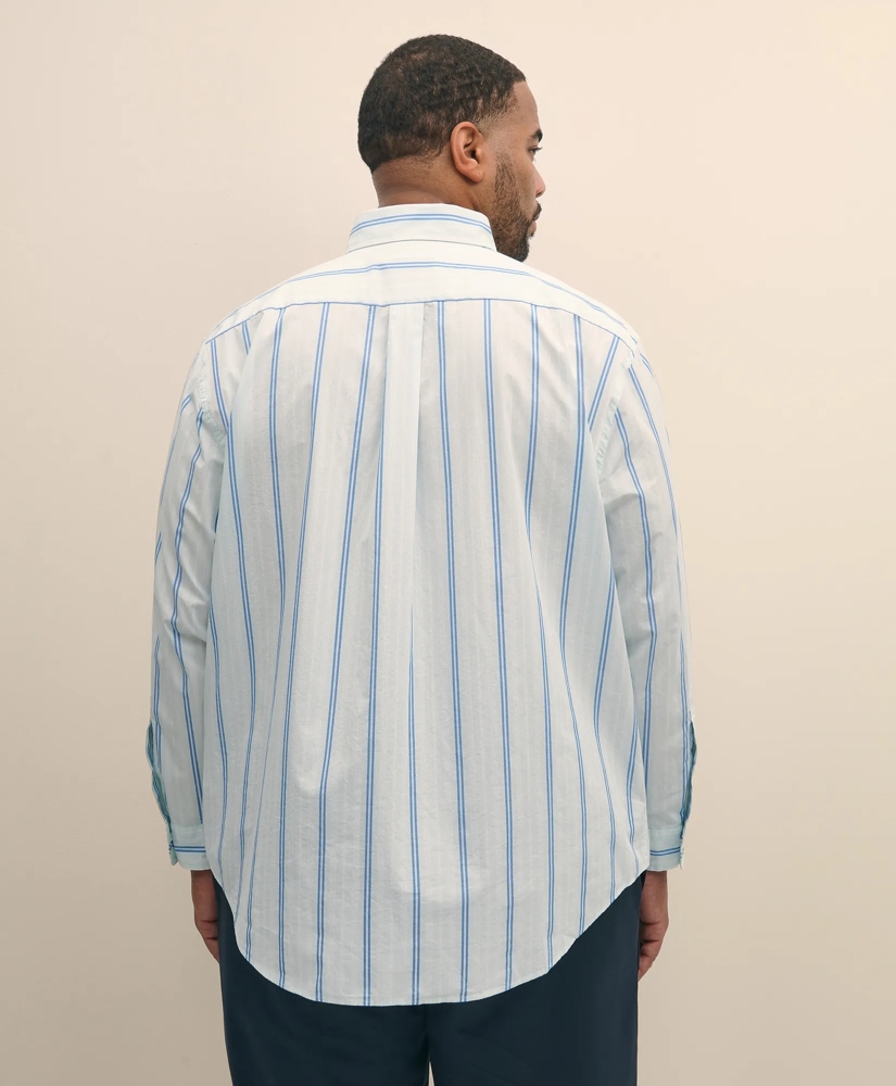 Big & Tall Friday Shirt, Poplin Striped, image 3