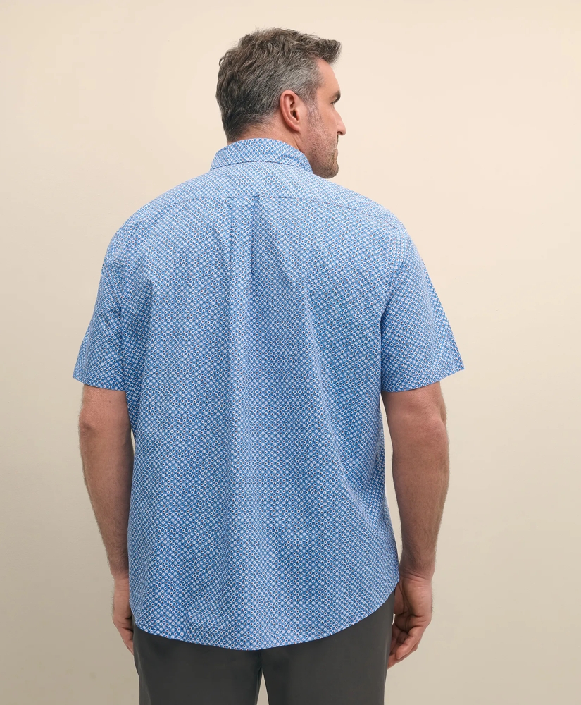 Big & Tall Friday Shirt, Short-Sleeve Poplin Flower Print, image 4