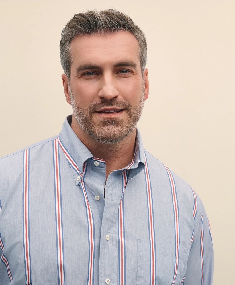 Big & Tall Friday Shirt, Poplin Ribbon Stripe, image 3