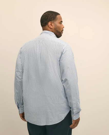 Big & Tall Friday Shirt, Poplin Bengal Stripe, image 4
