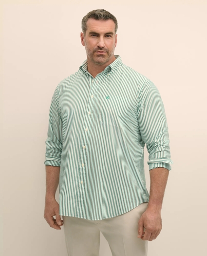 Big & Tall Friday Shirt, Poplin Bengal Stripe, image 1