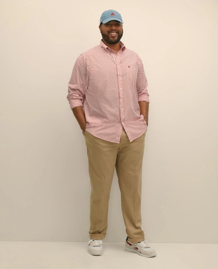 Big & Tall Friday Shirt, Poplin Bengal Stripe, image 1