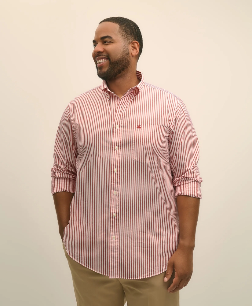 Big & Tall Friday Shirt, Poplin Bengal Stripe, image 3