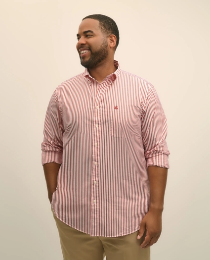 Big & Tall Friday Shirt, Poplin Bengal Stripe, image 3